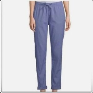 ONIA Ella linen and cotton blend pants Blue size Medium